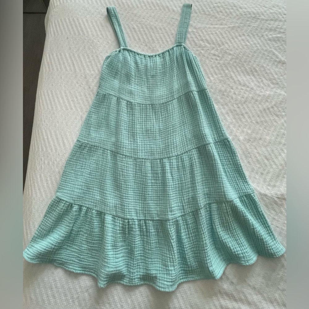 S’Edge 100% Cotton Ribbed Tiered Sundress
